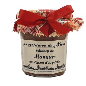 Chutney de mangues piments d'espelette